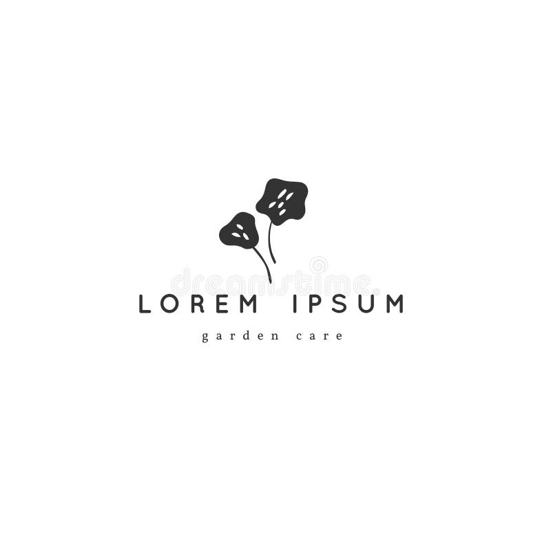 Illustration tir?e par la main de vecteur, fleurs minuscules Calibre minimal de logo de jardin illustration de vecteur Illustration tir?e par la main de vecteur, fleurs minuscules Calibre minimal de logo de jardin illustration de vecteur