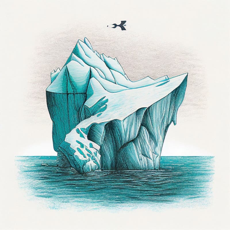 Traditional Iceberg Stock Illustrations – 131 Traditional Iceberg Stock ...