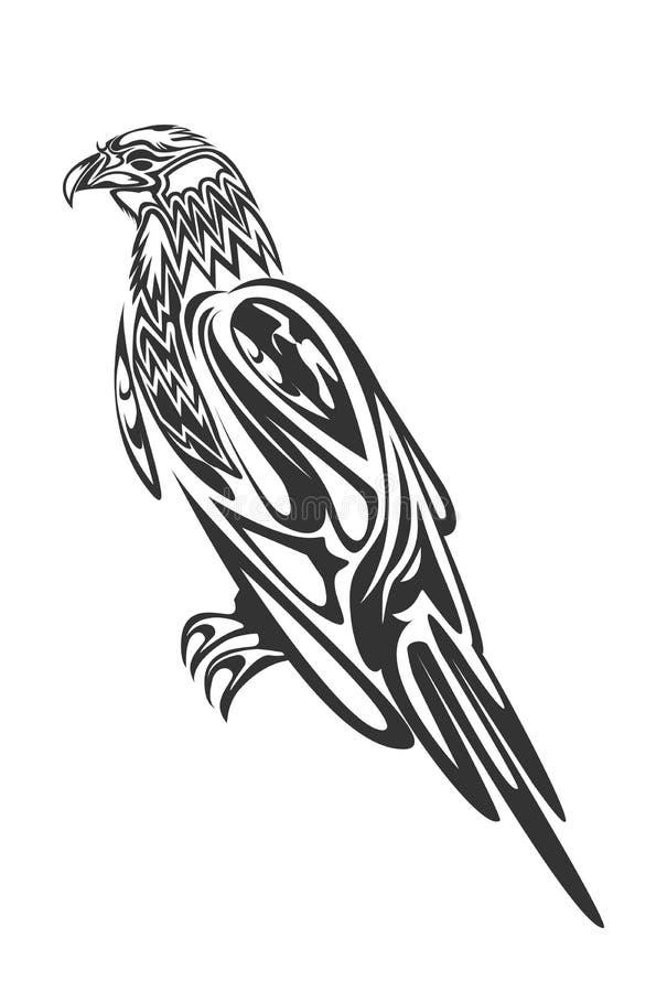 Tribal Indian Eagle Tattoo Stock Illustrations – 1,138 Tribal Indian ...