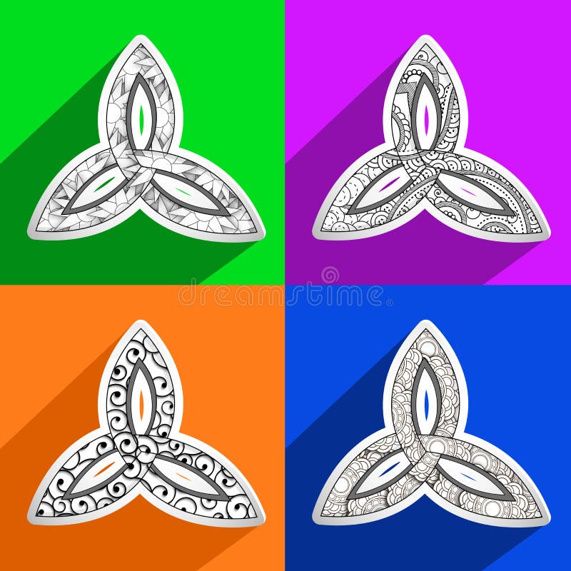 Illustration of Trinity Sunday Background stock illustration