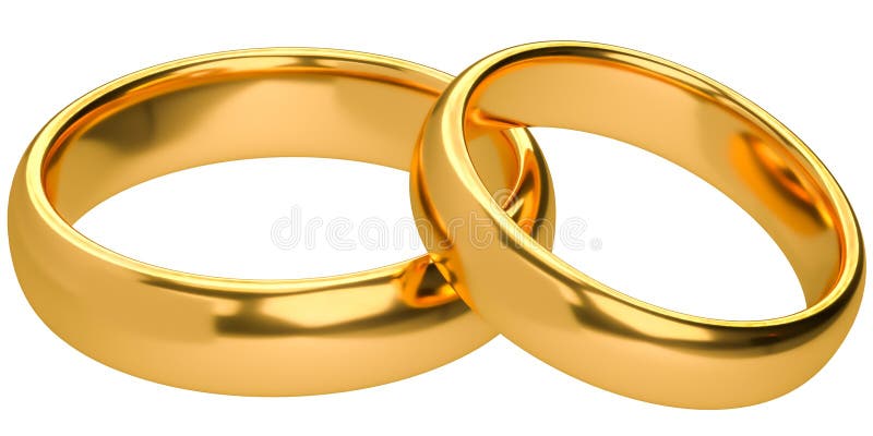 Two gold-colored rings , Wedding ring Engagement ring , Cartoon couple ring  transparent background PNG clipart | HiClipart