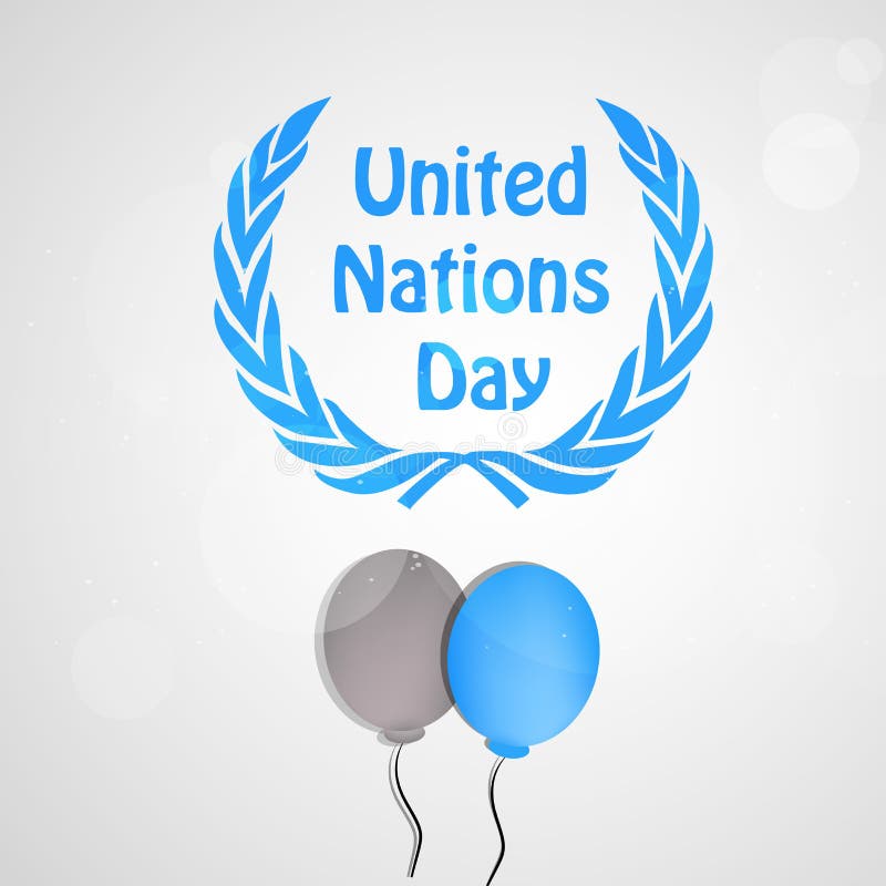 Illustration of United Nations Day Background vector illustration Illustration of United Nations Day Background vector illustration