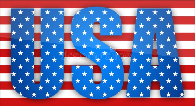Illustration Of USA Symbols Stock Illustration