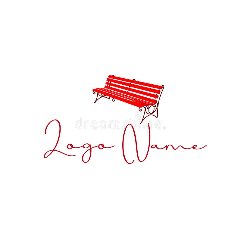 Illustration Vector Graphic of Bench Logo Stock Vector Illustration