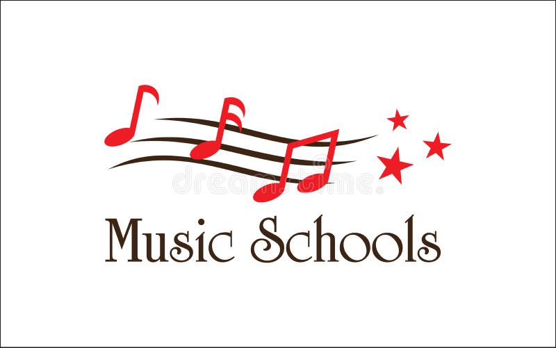 Illustration Vector Graphic of the Best Music School Logo Design