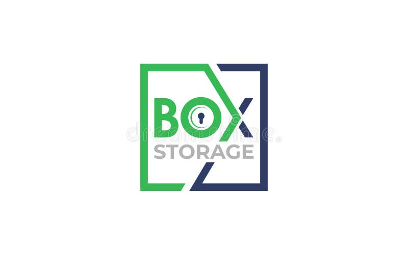 Illustration Vector Graphic of Box Storage Company Logo Design Template
