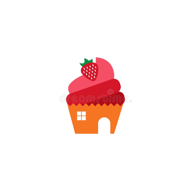 Cake house vector stock vector. Illustration of simplicity 43328839