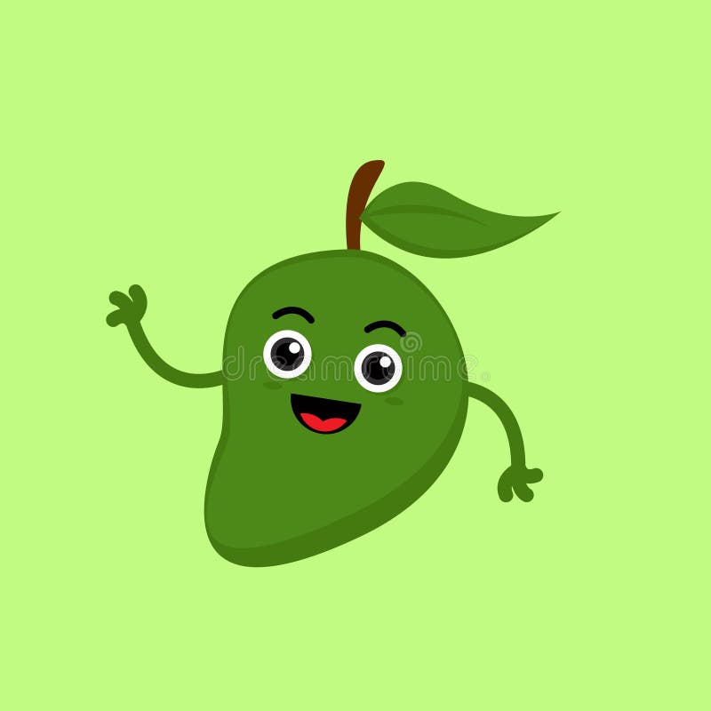 Illustration Vector Graphic Cartoon Character of Cute Mango Say Hello Stock  Vector - Illustration of character, fresh: 195849323