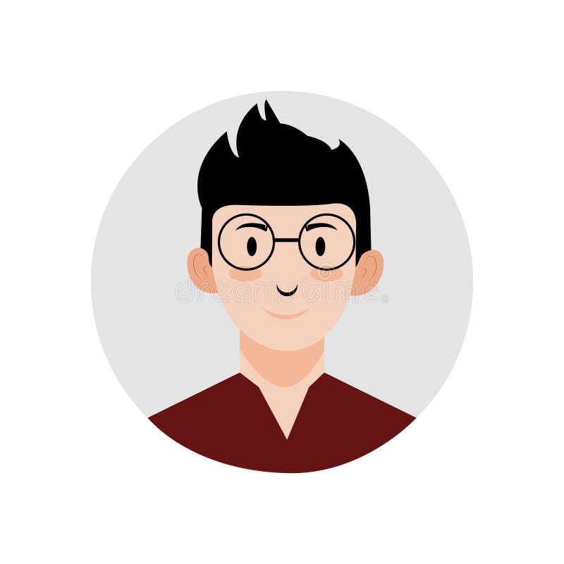 Illustration Vector of Male Avatar Icon Wearing Nurse Shirt and ...