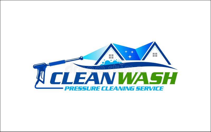 Illustration vector graphic of pressure power wash spray logo design template-26 royalty free illustration