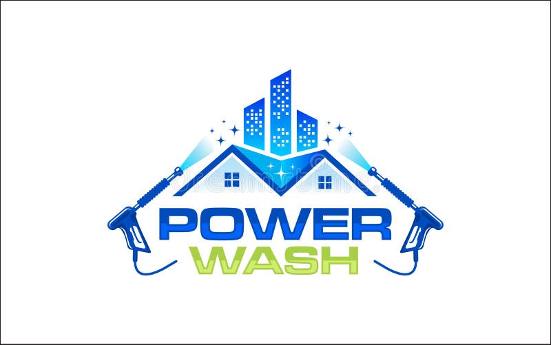 Illustration vector graphic of pressure power wash spray logo design template-05