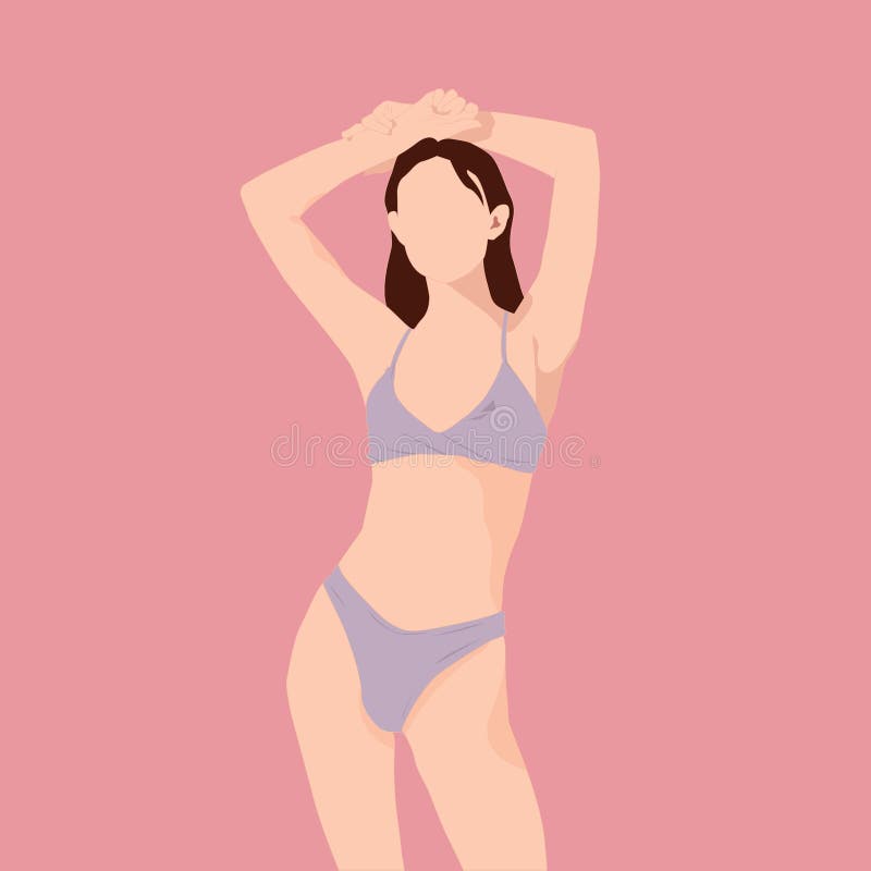 Sexy Woman Purple Bikini Stock Illustrations – 85 Sexy Woman