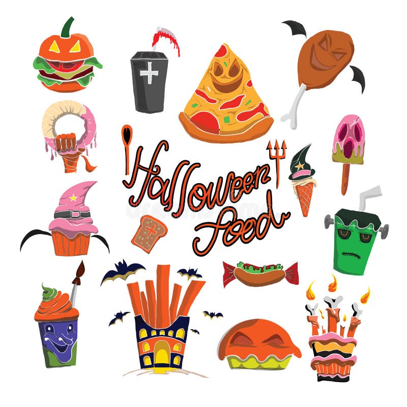 The halloween food stock vector. Illustration of candy 195353877