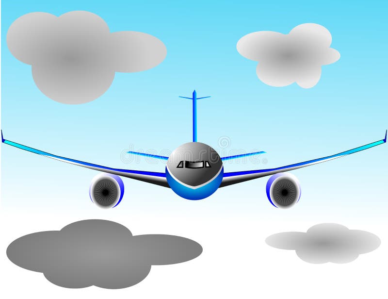 Illustration vector plane or airbus airplane