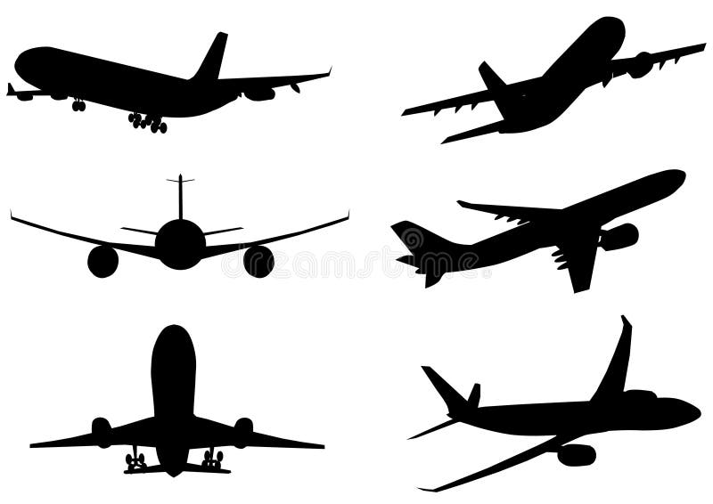 Illustration vector vehicle silhouette airplane