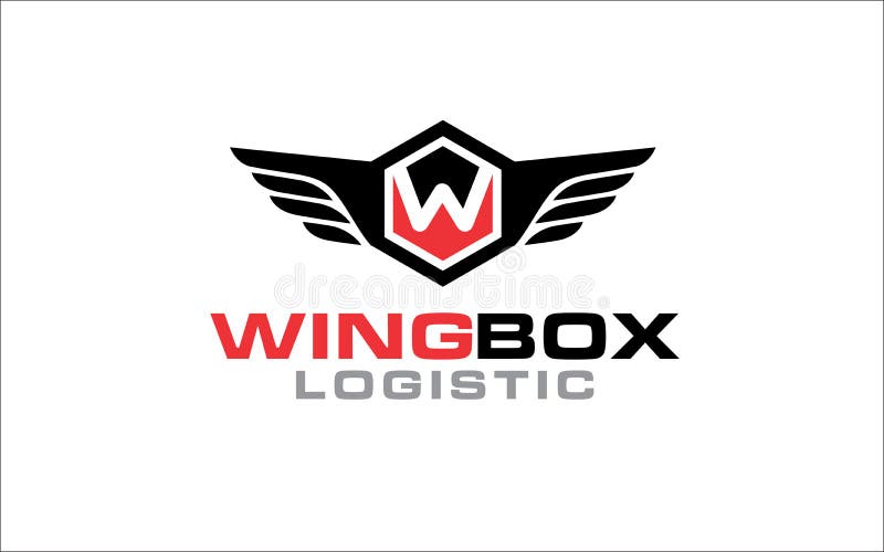 Illustration Vector of Wing Express Logistics and Delivery Company Logo