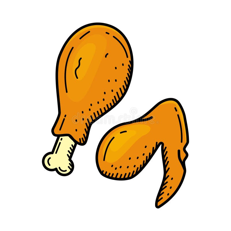 Pilon De Poulet Frit Stock Illustrations Vecteurs Pilon De Poulet Frit Stock Illustrations Vecteurs