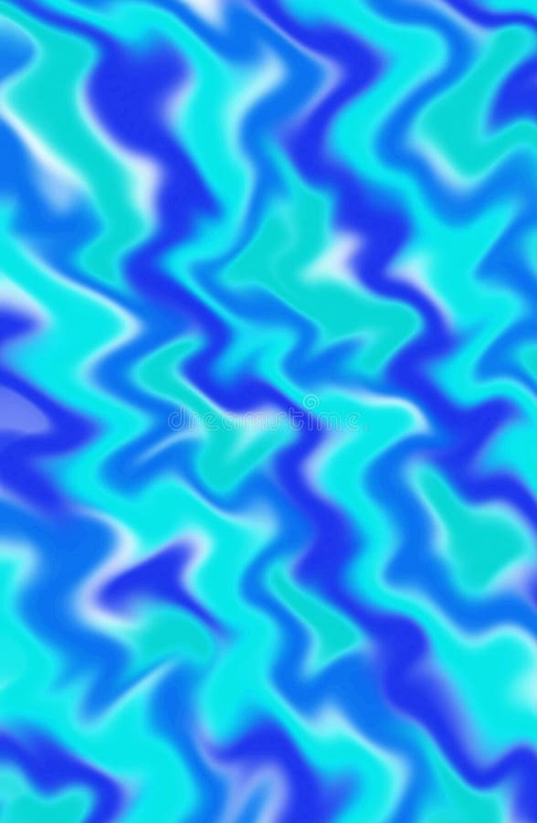 Illustration of vibrant gradient blue wavy lines for background royalty free illustration