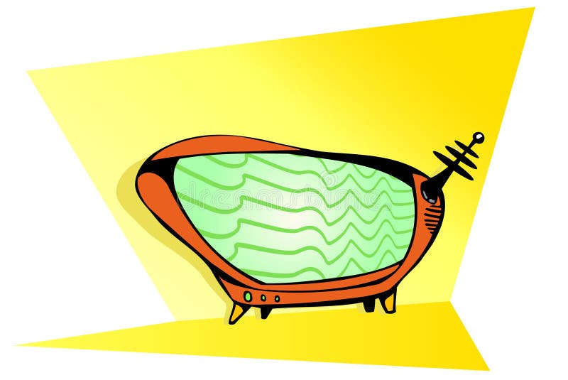 Illustration of vintage TV stock illustration Illustration of vintage TV stock illustration
