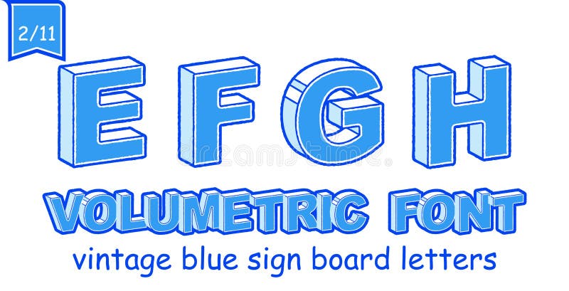 Illustration volumétrique de vecteur de police d'alphabet de cru Positionnement 2 illustration stock Illustration volumétrique de vecteur de police d'alphabet de cru Positionnement 2 illustration stock
