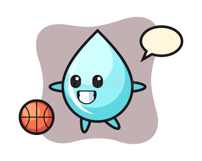 Illustration of Water Drop Cartoon is Playing Basketball Stock Vector - Illustration of cute, ball: 196174696 Illustration of Water Drop Cartoon is Playing Basketball Stock Vector - Illustration of cute, ball: 196174696