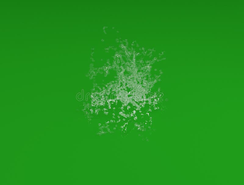 Illustration of Water Splash Green Screen 3D Rendering Image HD Editorial Photography