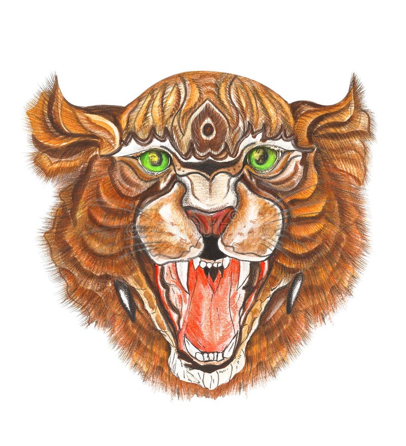 Sketch Tattoo Tiger Vector  Photo Free Trial  Bigstock