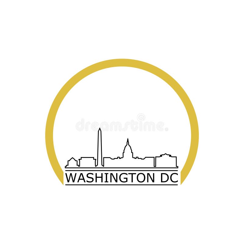 Illustration White House Washington Dc, Capitol Building Logo Stock  Illustration - Illustration of building, congress: 149352878
