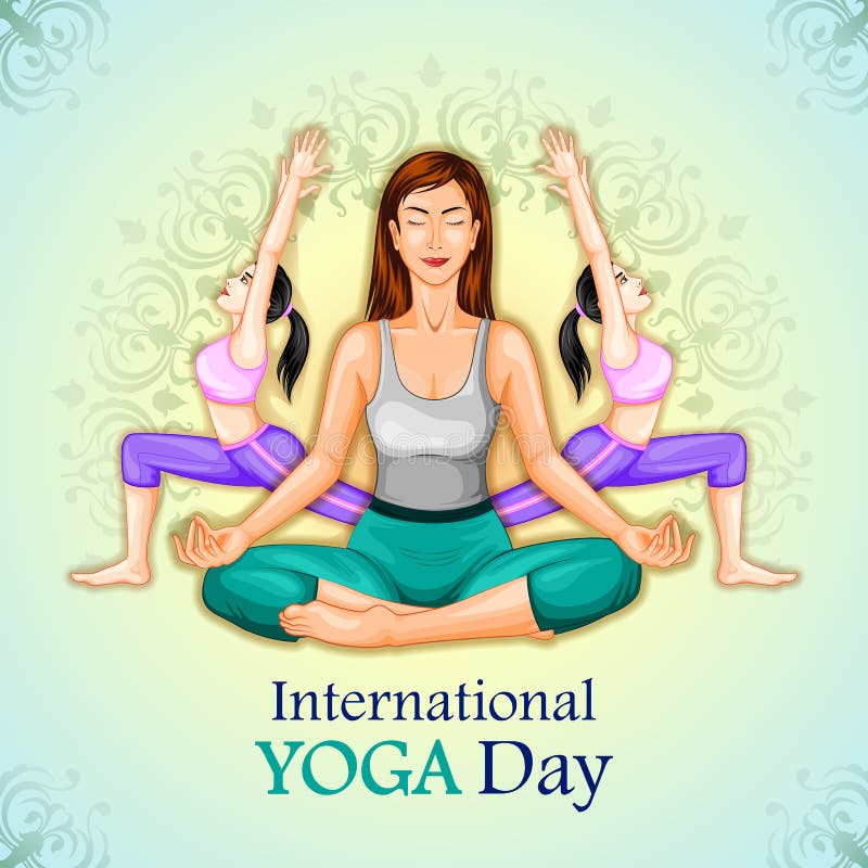 International Yoga Day Drawing | How To Draw International Yoga Day Drawing  | world yoga day - YouTube