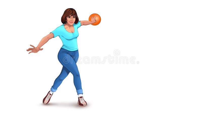 old spice chinese lady bowling clipart