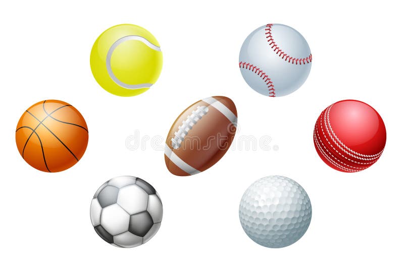 Sports balls vector illustration Sports balls vector illustration