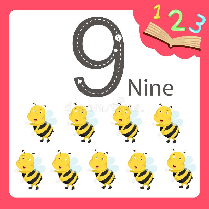 Illustrator of nine number animal