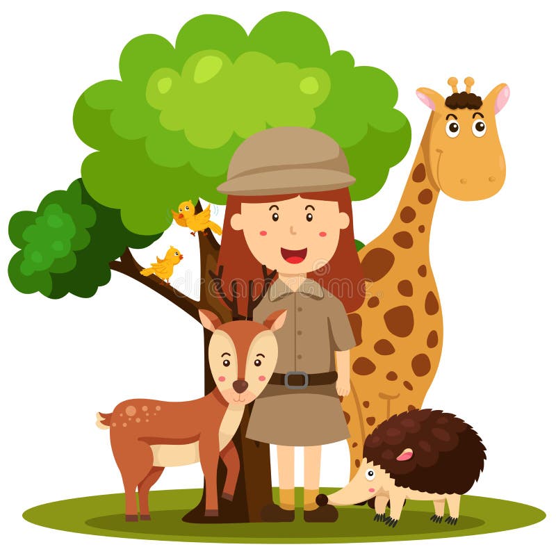 Zoo Keeper Stock Illustrations – 904 Zoo Keeper Stock Illustrations ... Girl Cartoon Zoo Keeper