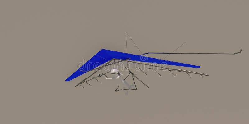 Illustratore 3d, rendering 3d, simbolo del velivolo illustrazione di stock