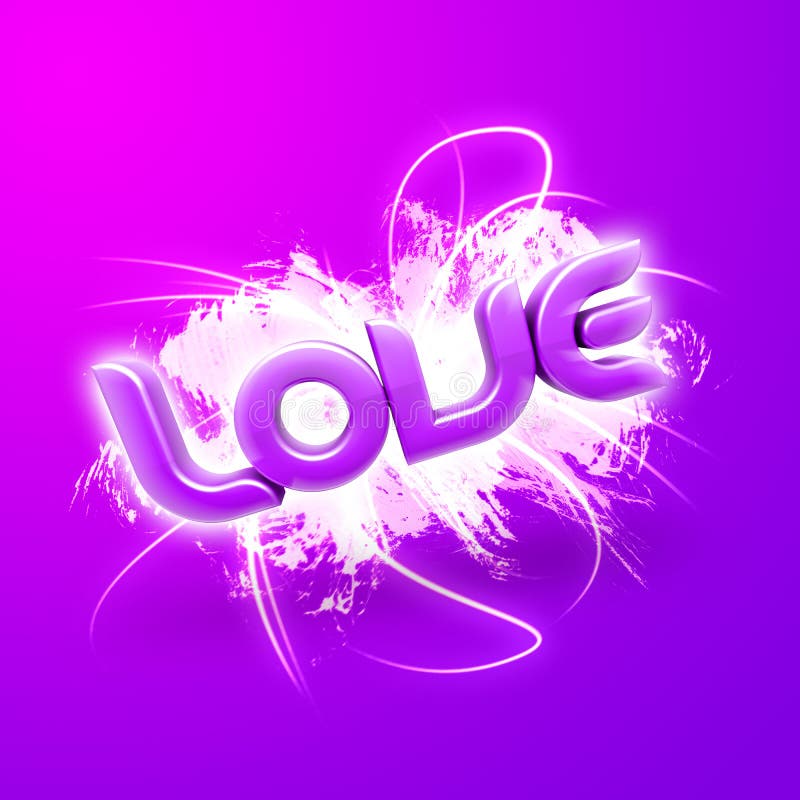 illustrazione 3D del colore rosa di amore di parola royalty illustrazione gratis illustrazione 3D del colore rosa di amore di parola royalty illustrazione gratis