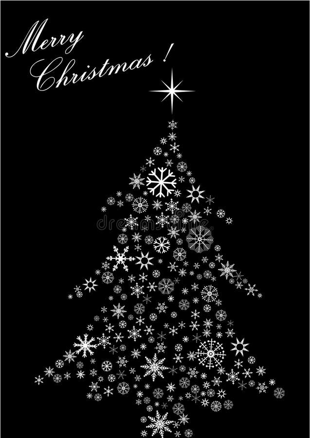 Illustrazione astratta di un albero di Natale illustrazione di stock Illustrazione astratta di un albero di Natale illustrazione di stock