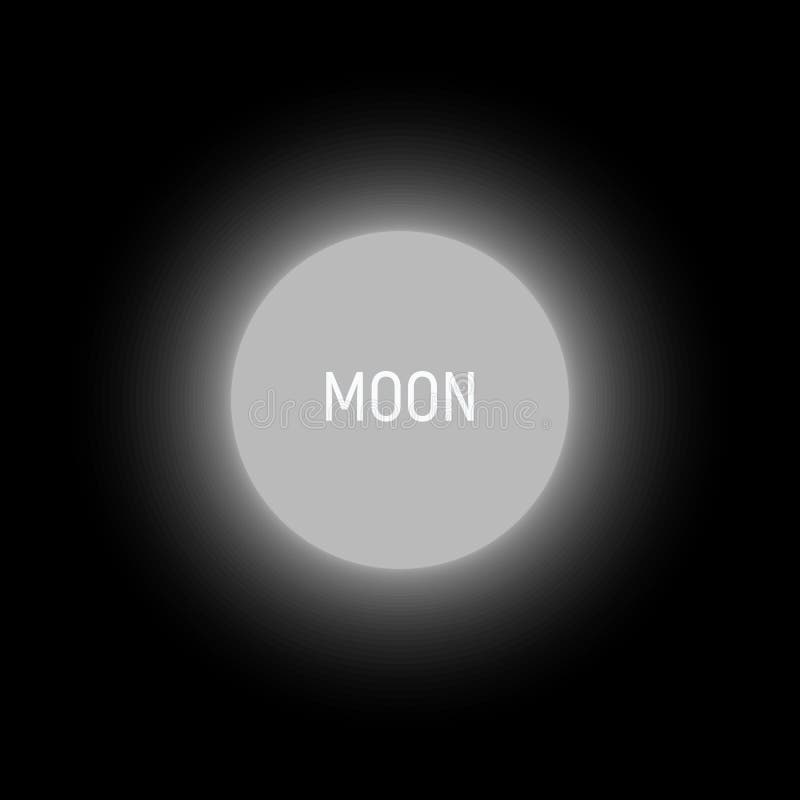 Illustrazione astratta di vettore della luna piena Cerchio luminoso, modello di logo Forma bianca rotonda della sfuocatura su fon illustrazione vettoriale Illustrazione astratta di vettore della luna piena Cerchio luminoso, modello di logo Forma bianca rotonda della sfuocatura su fon illustrazione vettoriale