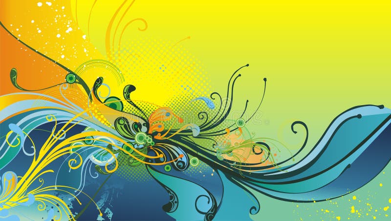 Illustrazione astratta floreale royalty illustrazione gratis Illustrazione astratta floreale royalty illustrazione gratis
