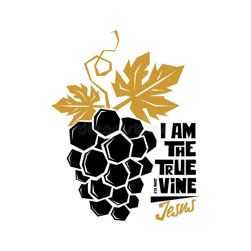 Biblical illustration. Christian art. I am the true vine. Biblical illustration. Christian art. I am the true vine.