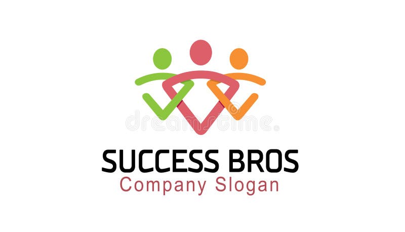 Creative Success Brothers Health Care Design Logo Design Illustration. Creative Success Brothers Health Care Design Logo Design Illustration