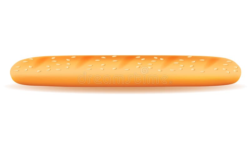 Illustrazione croccante fresca di vettore delle azione della pagnotta del panino delle baguette del pane illustrazione di stock Illustrazione croccante fresca di vettore delle azione della pagnotta del panino delle baguette del pane illustrazione di stock