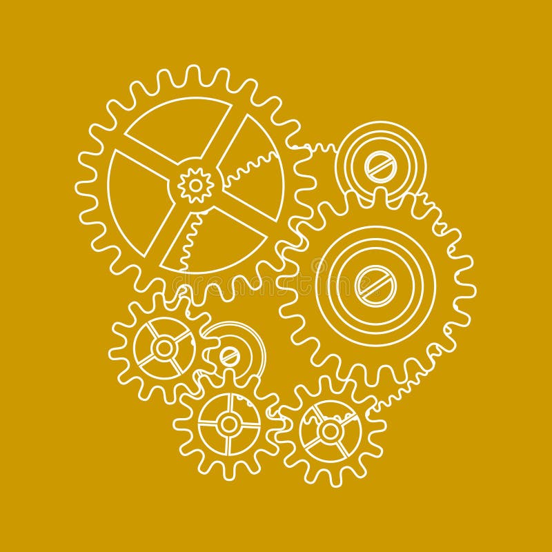 Illustrazione degli attrezzi su colore giallo illustrazione vettoriale Illustrazione degli attrezzi su colore giallo illustrazione vettoriale