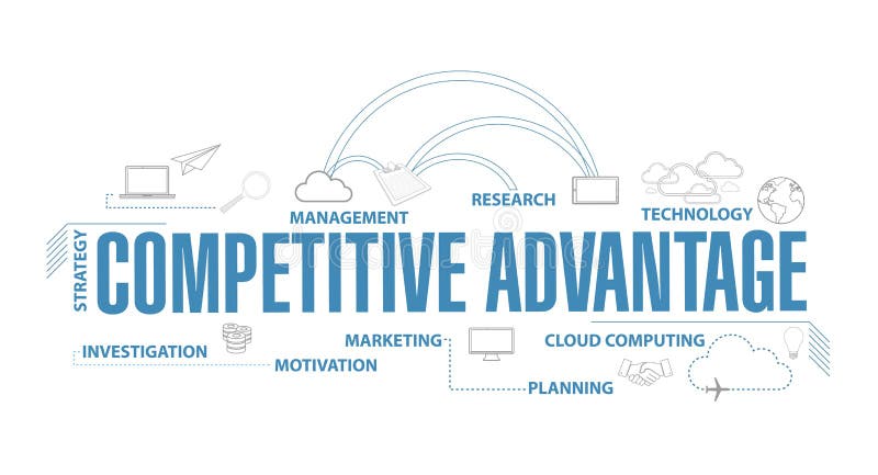 illustrazione del diagramma di vantaggi competitivi