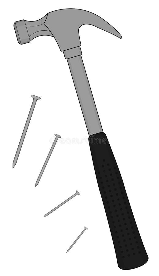 Illustrazione del martello da carpentiere royalty illustrazione gratis Illustrazione del martello da carpentiere royalty illustrazione gratis