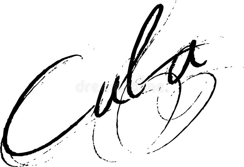 Illustrazione del segno del testo di Cuba illustrazione di stock Illustrazione del segno del testo di Cuba illustrazione di stock