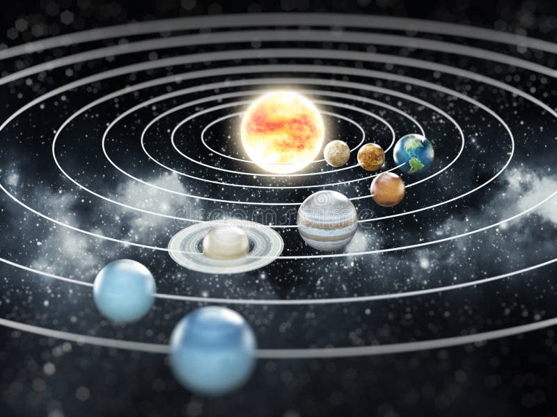 Illustrazione del sistema solare