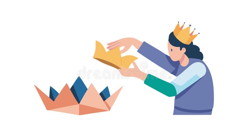 Illustrazione del vettoriale di carta per la progettazione generativa dei vettori di creatività AI illustrazione di stock