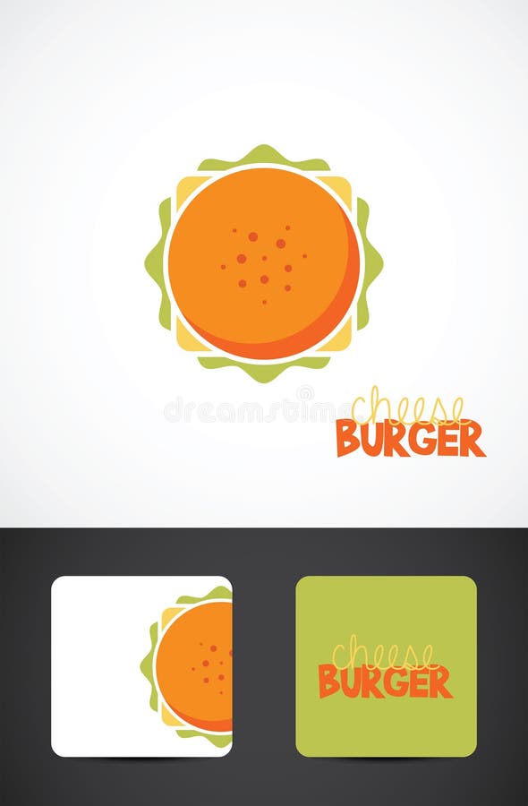 Illustrazione di hamburger con formaggio illustrazione di stock