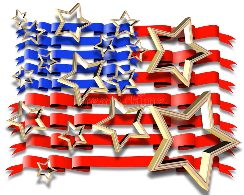 Cuore Delle Bandiere Americane A Forma Di Icona Di Amore Delle Bandiere Americane In Memoriam - Foto 11