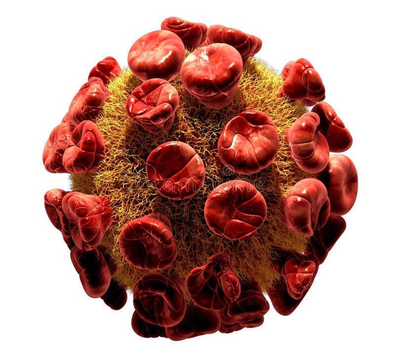 Illustrazione dettagliata 3d del virus royalty illustrazione gratis Illustrazione dettagliata 3d del virus royalty illustrazione gratis